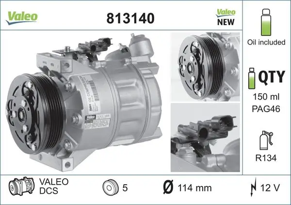 Klima Kompresor Volvo Xc60 2008-S80 II (124) 2.5 T 10-12 V70 III (135) D3 07-15 Xc60 I Suv (156) D5 Awd 08-10 Xc70 II (136) D5 Awd 07-09