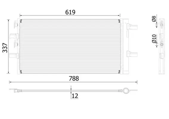 / BMW F40-F45-F48 Mini F56 B38 Klima Radyatörü 64509271205