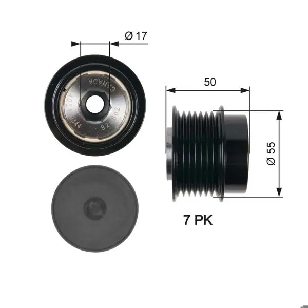 Alternatör Kasnağı (Toyota: Camry 2.4 06-11 Rav4 III)