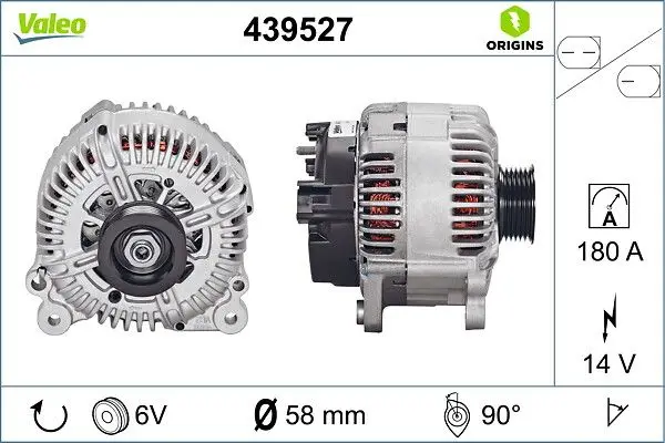 Alternatör 12V 180A Audi A6 A8 Q7 Touareg 2,7Tdı / 3,0 TDI 04 -