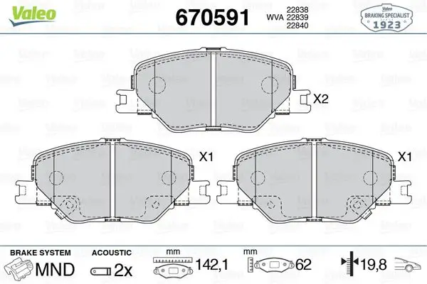 Fren Balata Ön 17-Insignia.B 16Jant