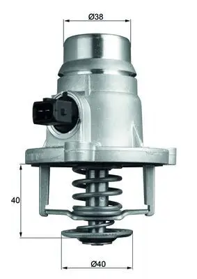 Termostat 105°C 12-3-Seri (F30-F80) 5-Seri (F07-F10) 7-Seri (F01-F02-F03-F04) X5 (F15-F85) X6