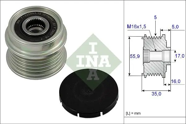 Alternatör Kasnağı Bosch Tip 5 Kanal Golf IV Passat A4 A6 1.9 TDI