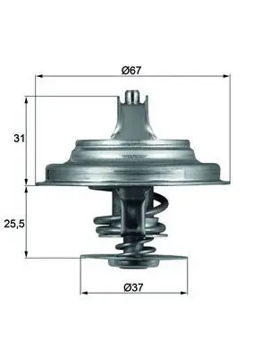 Termostat 87°C T.Porter.T4-Aı.100-A6