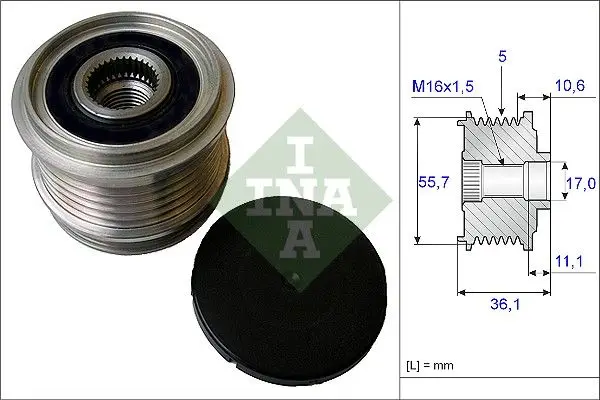 Alternatör Kasnağı (Ford: Kuga I: 2.54×4 08-12 / Volvo: C30 06-12-C70 II 06-13)