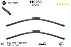 Silecek Süpürgesi (X2) 650 / 340mm (Ruzgarlıklı) Clio IV Captur (Vısıoflex) / (Swf)