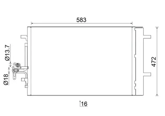 Ac 959 000S / Klima Radyatörü (276Dt) Discovery 3 L319 04 > 09 Discovery 4 09 > 18