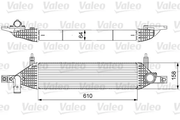 Turbo Radyatörü (Intercooler) 12-Qashqai + 2 1.6Dci