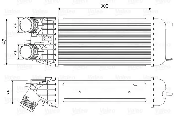 Turbo Radyatörü (Intercooler) 06-207 1.6 16V 12-208 1.4-1.6Hdi 10-C3-Ds3 1.6Hdi