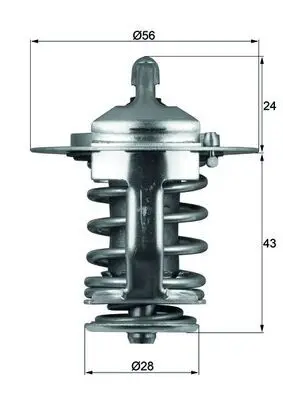 Termostat 82°C 00-Corolla 1.4Vvti-1.6Vvti-1.8Vvti