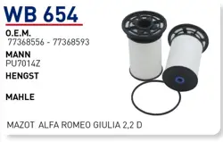 Fiat Ducato 2.3 Mazot Filtresi Wunder Marka