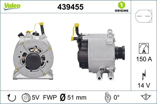 Alternatör (12V 150A) A-Class W168 01 > 04 W169 04 > 08 Vaneo 414 02 > 05