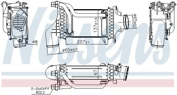 Turbo Sarj Soğutucusu Mercedes W205 W213 X253