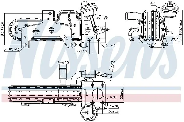 EGR Valfi Sogutuculu VW Golf Passat