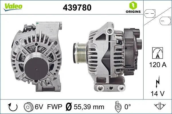 Alternatör 12V 120A Fiat Albea-Doblo-Egea-Fiorino 1,3 Multijet