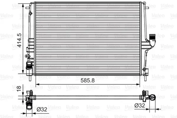 Radyatör 06-Logan-Duster 1.5 DCI + Ac