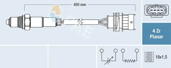 Oksijen Sensörü (Konum 1) Z16xep Astra G / H Vectra C Zafira B 2008 > >