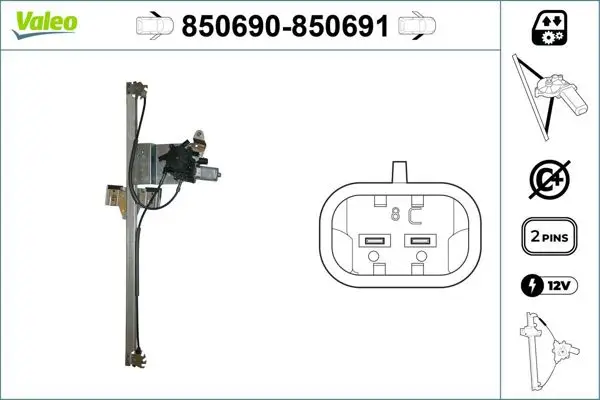 Cam Kaldırma Mek.Spr 906 / Crafter Sol Motorlu