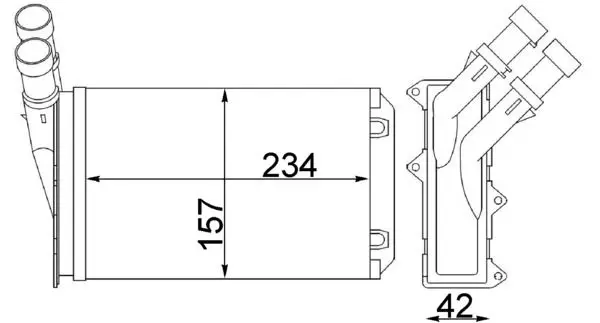/ Kalorifer Radyatörü Mekanik (Peugeot 306 Citroen Xsantıa Xsara Zx) 234×157