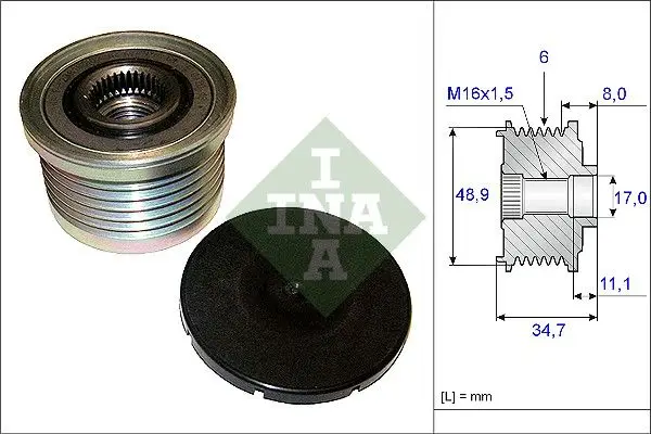 Alternatör Kasnağı 01-Laguna.II 1.9Dci