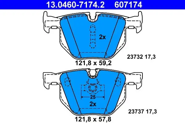 Arka Fren Balatası BMW E60 E61 E63