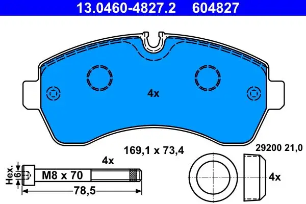 Fren Balatası Ön Sprinter 906 06 > 907 910 18 > Crafter 06 > 16