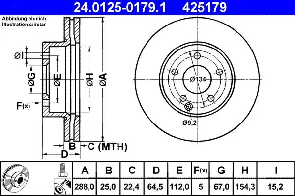 Fren Diski Ön C-Class W204 07 > 14 S204 07 > 14 C204 11 >