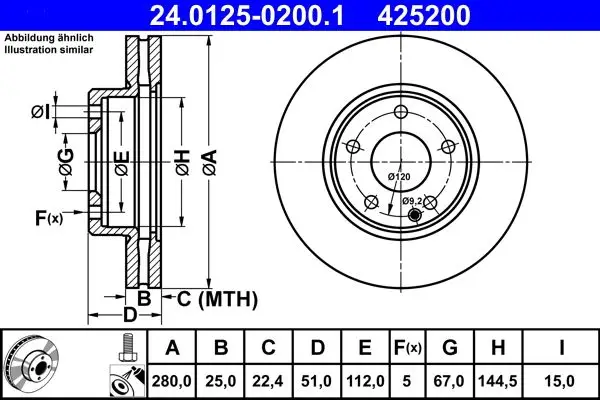 Fren Diski Ön W176 12 > 18 W246 11 > 18 C117 13 > 19
