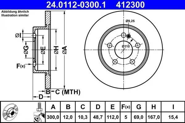 Fren Diski Arka C-Class W205 14 > S205 14 > C205 15 > A205 16 >