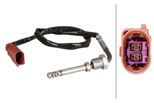Egzoz Sıcaklıgı Sensörü, 2-Kutuplu, 695 mm, Audi / Seat / Skoda / VW