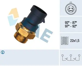 Fan Müşürü 92-87°C Tempra-Tipo-Uno-Pal-Mra-Brv