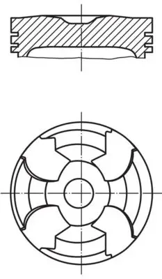 Piston. M604-605-606. 87.00 mm. 26 Pim.