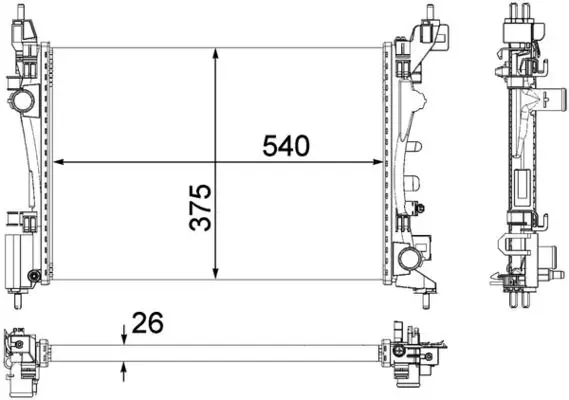 Radyatör 06-Corsa.D 1.4 16V *A14xer*