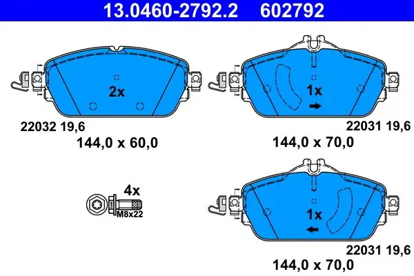 Fren Balatası Ön W205 14 > S205 14 > C205 15 > A205 16 > W213 16 > S213 16 > A238 17 > Güçlü Formul