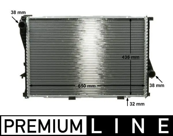 Su Radyatörü E38 / E39-520İ / 523İ / 528İ / 530İ (Klimalı / Klimasız Araçlar İçin)