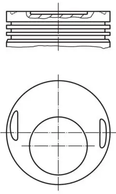 Piston. M102. 95,50 mm. Std. 22 Pim.