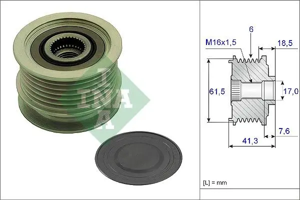 Alternatör Kasnağı (Fiat: 1.9 JTD Stilo Grande Punto / Opel: 1.9Cdtı Astra H Vectra C Zafira)