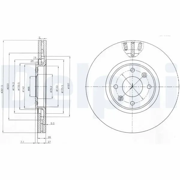 Disk On 07-Pt.207-C4.Picasso Kaplamalı