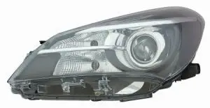 (Aydınlatma) / Ön Far Sol-(Motorlu Siyah Merceklı)-(Toyota: Yaris 14 -)