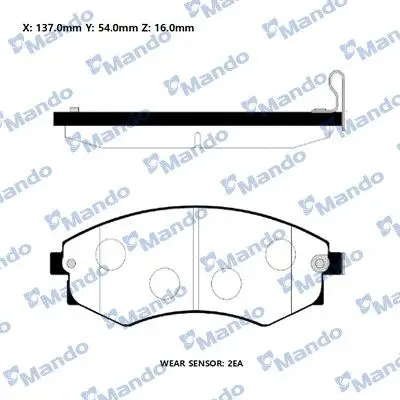 Hyundai Elantra Em Ym Matrix Sonata Ön Balata 58101-38A50