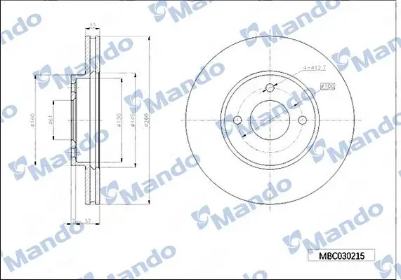 Nissan Micra 11-15 Note 13-15 Ön Fren Diski Havalı 260-4