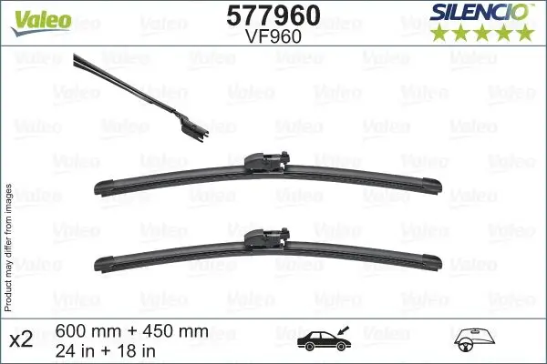 Sılencıo X-Trm Flat Blade X2 600 + 450 mm Mazda 6 12-12 > Cx-5 05-17 >