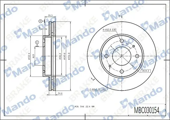 Hyundai Sonata 02-05 Elantra 04-06 Kia Megantıs 04-06 Ön Fren Diski Havalı Tkm 280-4 517123D300