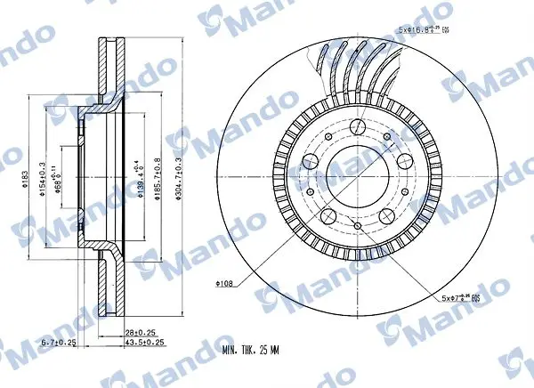 Disk On (Ad) 01-S60-S80-V70 Icten Havalandırmalı