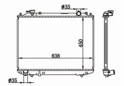 Su Radyatörü Brazing Mazda B2500 96-05 / Bt50 06-11 / Ford Ranger 2.5D 4×2-4×4 99-05 / Ranger 06-2
