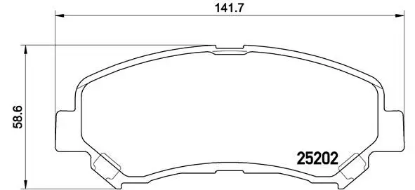 Fren Balatası Ön (Nissan Qashqai 07 / 12 / Xtrail 08 / 11 / Renault Kaleos 2.0 DCI)