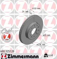 VW Golfvıı A3 Fren Diski Ön 5Q0615301a