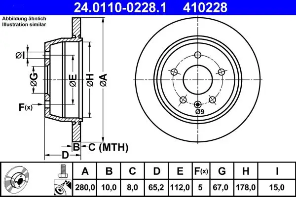 Arka Fren Diski. W638. 1996-03.