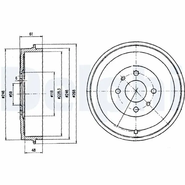 Kampana Albea-Pal-Dbl-Linea (Ø=228,2)