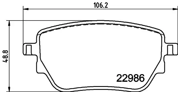 Arka Fren Balatası. W118-177-247.